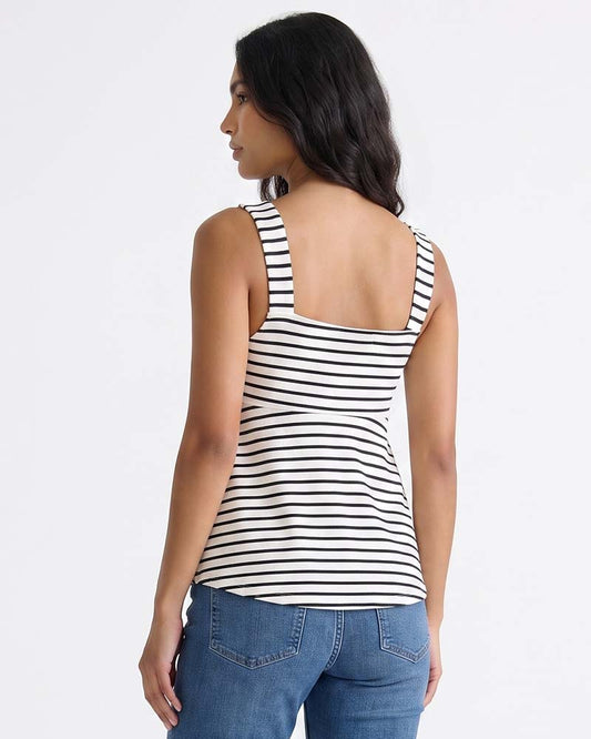 Ladies Sleeveless Striped Top