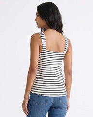Ladies Sleeveless Striped Top