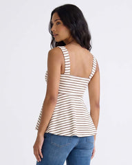 Ladies Sleeveless Striped Top