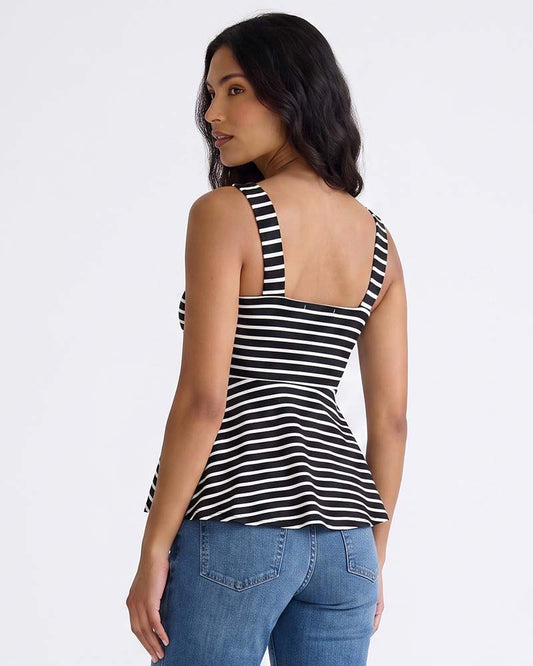 Ladies Sleeveless Striped Top