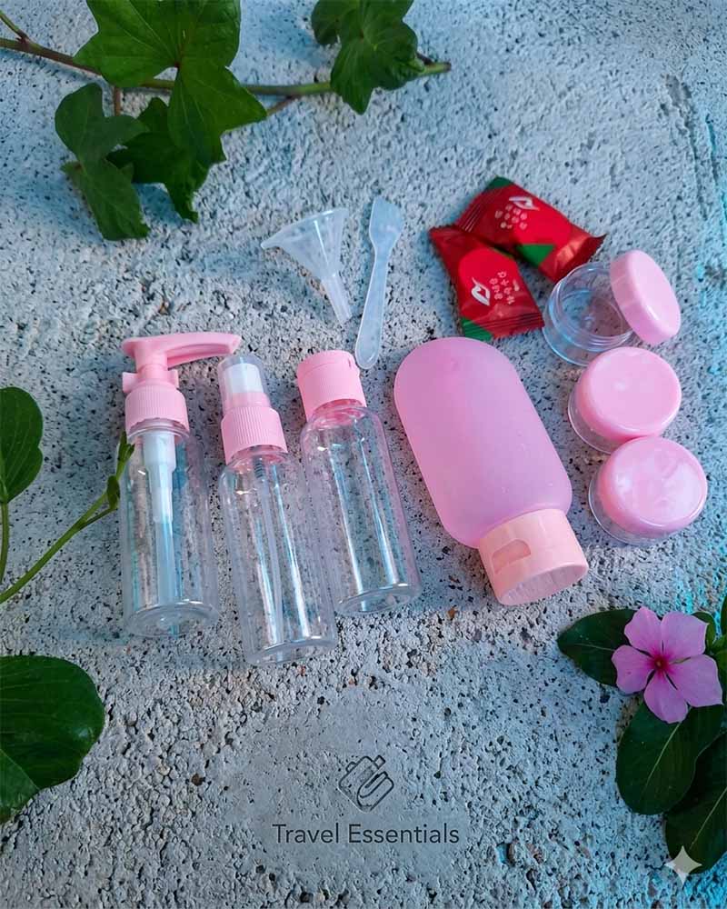 TRAVEL ESSENTIALS BOTTLE SET