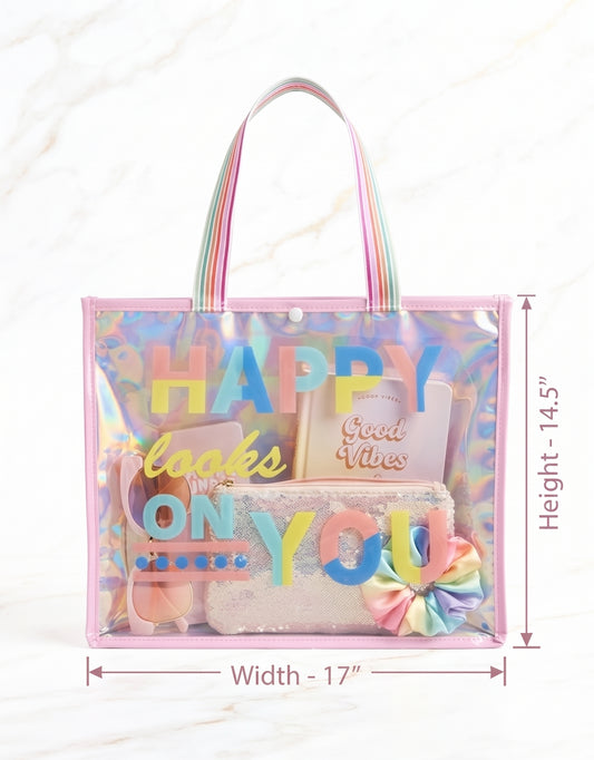 Holographic tote bag