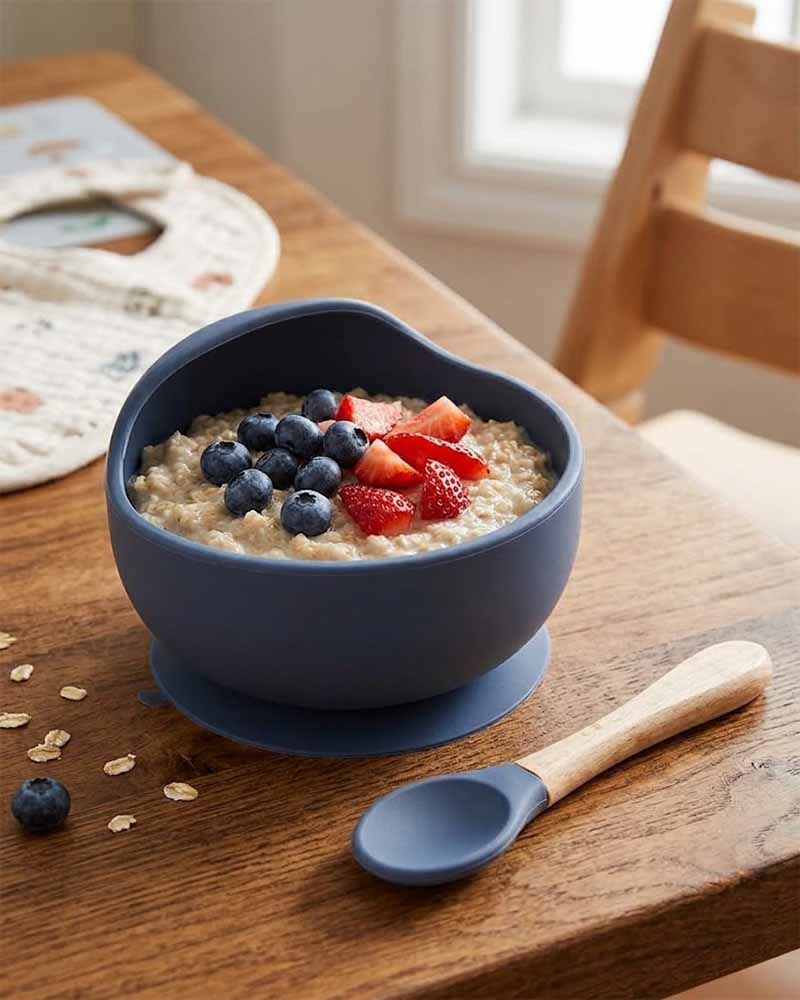 Silicone Bowl and Spoon Set for Babies & Toddlers