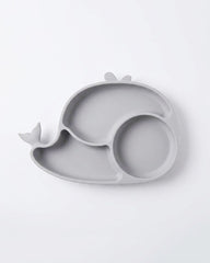 Kids Silicone Plate with Suction Cup - Non-slip Feeding Tray
