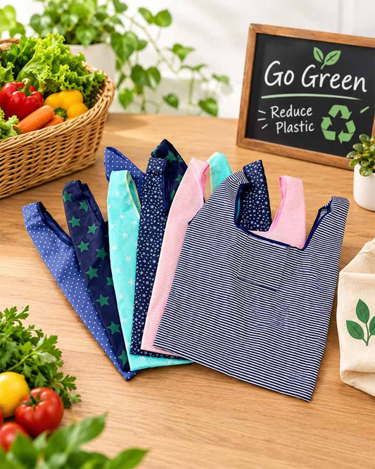 Foldable Shopping Recycle Grocery Eco Bag Travel Pouch