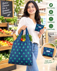 Foldable Shopping Recycle Grocery Eco Bag Travel Pouch