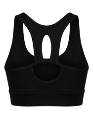 Women's padded cotton sports bra