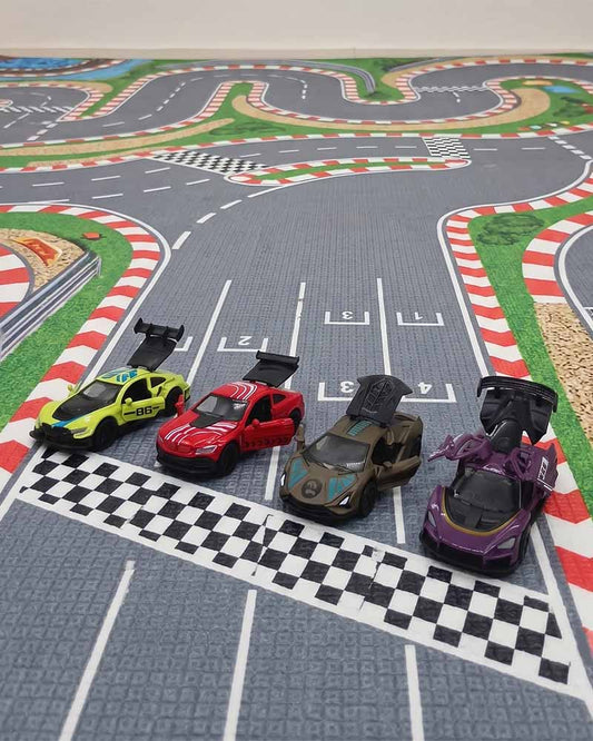 DIE-CAST RACE CAR 4pcs