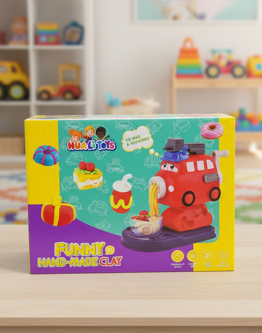 Kids DIY Fire Bus Noodle Play Dough Set