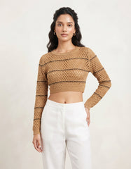 LONG SLEEVE CROP TOP