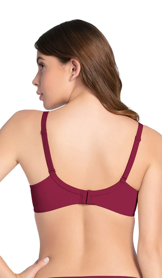 Amante Smooth Moves Bra-BRA10605 Red Plum