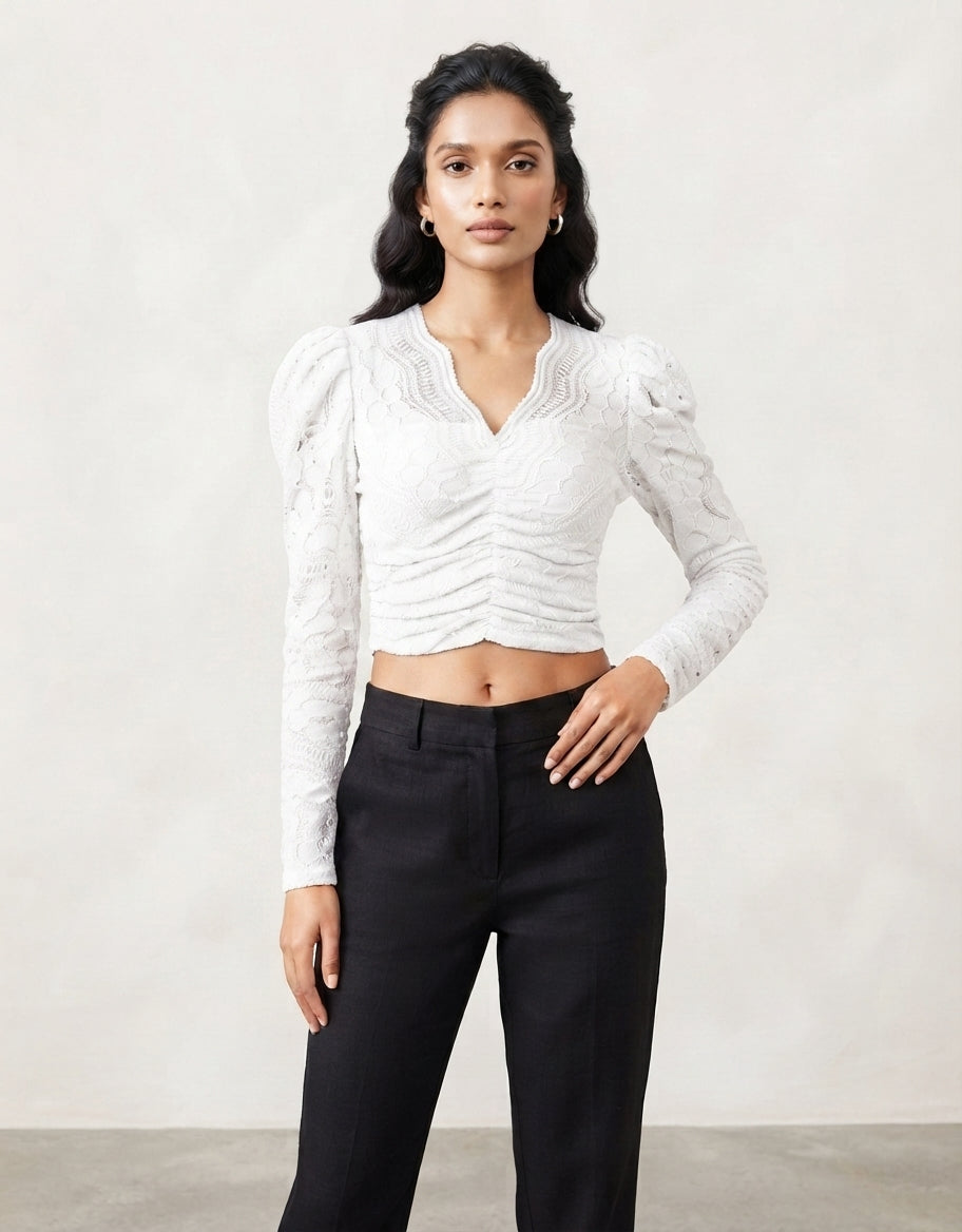 LONG SLEEVE CROP TOP