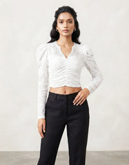 LONG SLEEVE CROP TOP