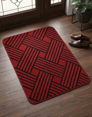 Plush Bath side Mats Non-slip Rectangular Carpet
