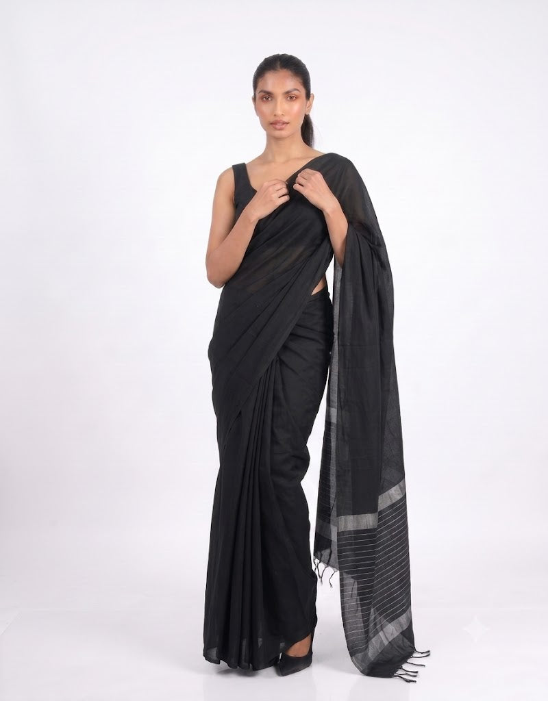 ETHNIC FUSION HANDLOOM SAREE