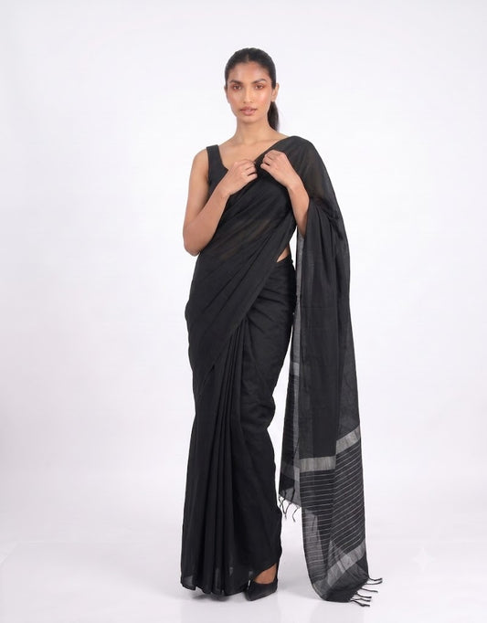 ETHNIC FUSION HANDLOOM SAREE