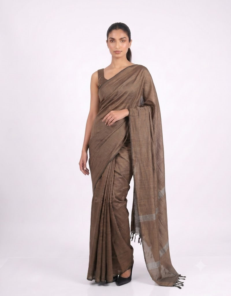 ETHNIC FUSION HANDLOOM SAREE