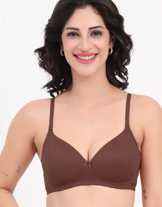 Amante Smooth Charm Bra-BRA10606 Bitter Chocolate