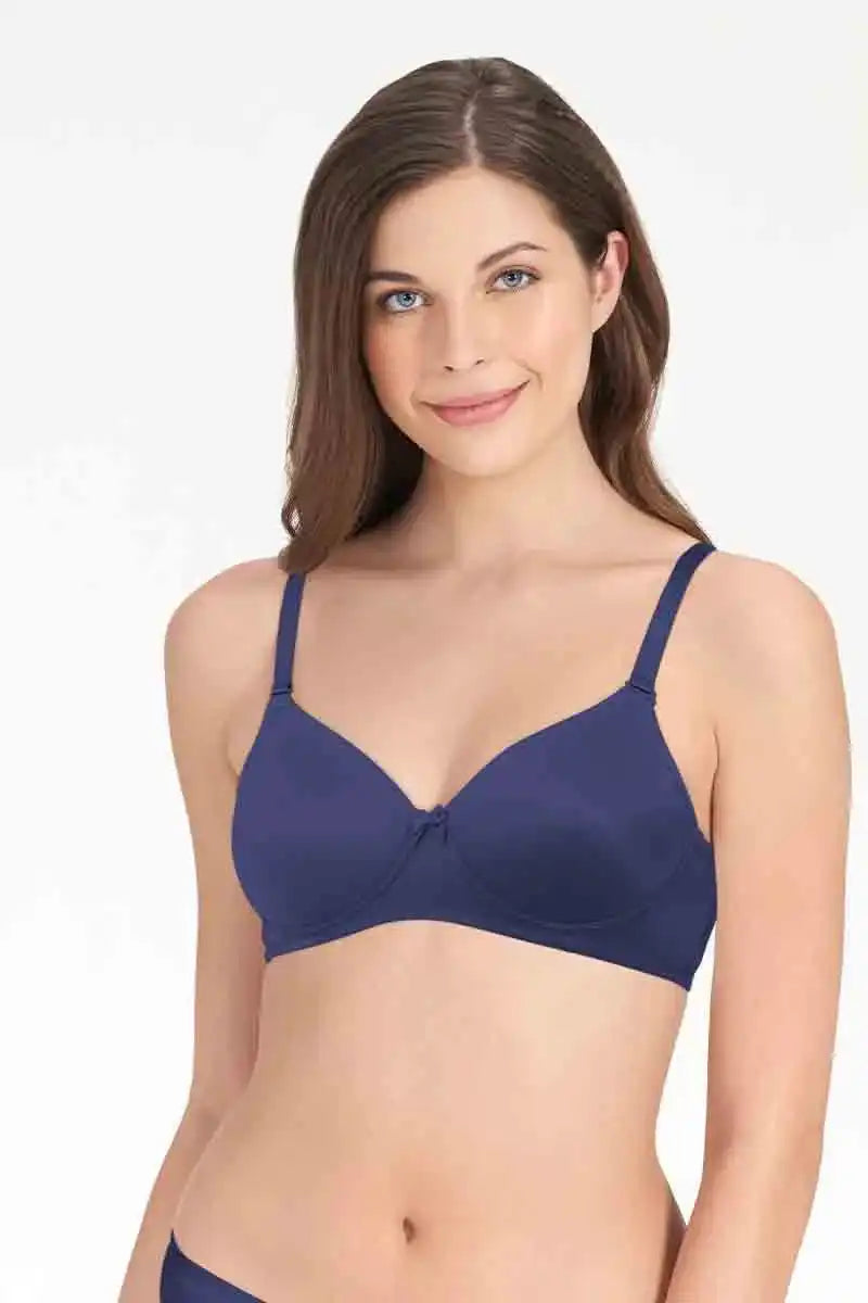 Amante Smooth Charm Bra-BRA10606 Skipper Blue