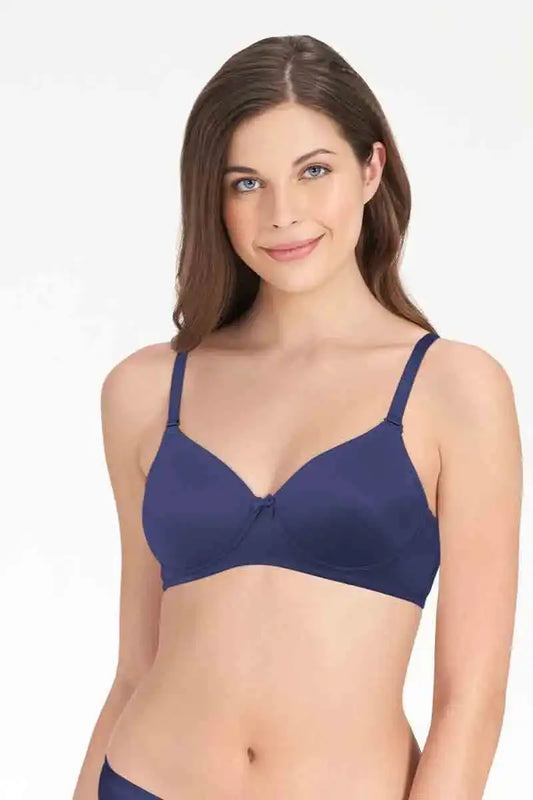 Amante Smooth Charm Bra-BRA10606 Skipper Blue