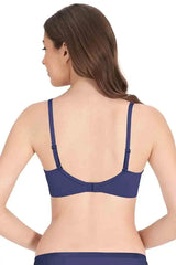 Amante Smooth Charm Bra-BRA10606 Skipper Blue