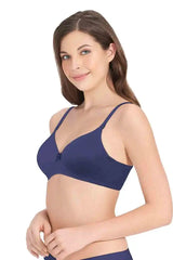 Amante Smooth Charm Bra-BRA10606 Skipper Blue