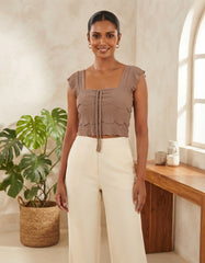 SLEEVELESS CROP TOP