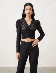 LONG SLEEVE CROP TOP