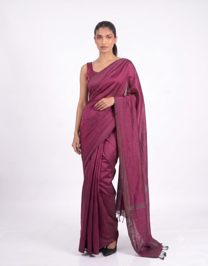 ETHNIC FUSION HANDLOOM SAREE
