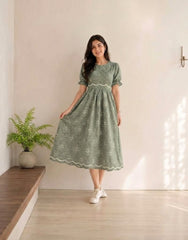 GIVO EMBROIDERED DRESS