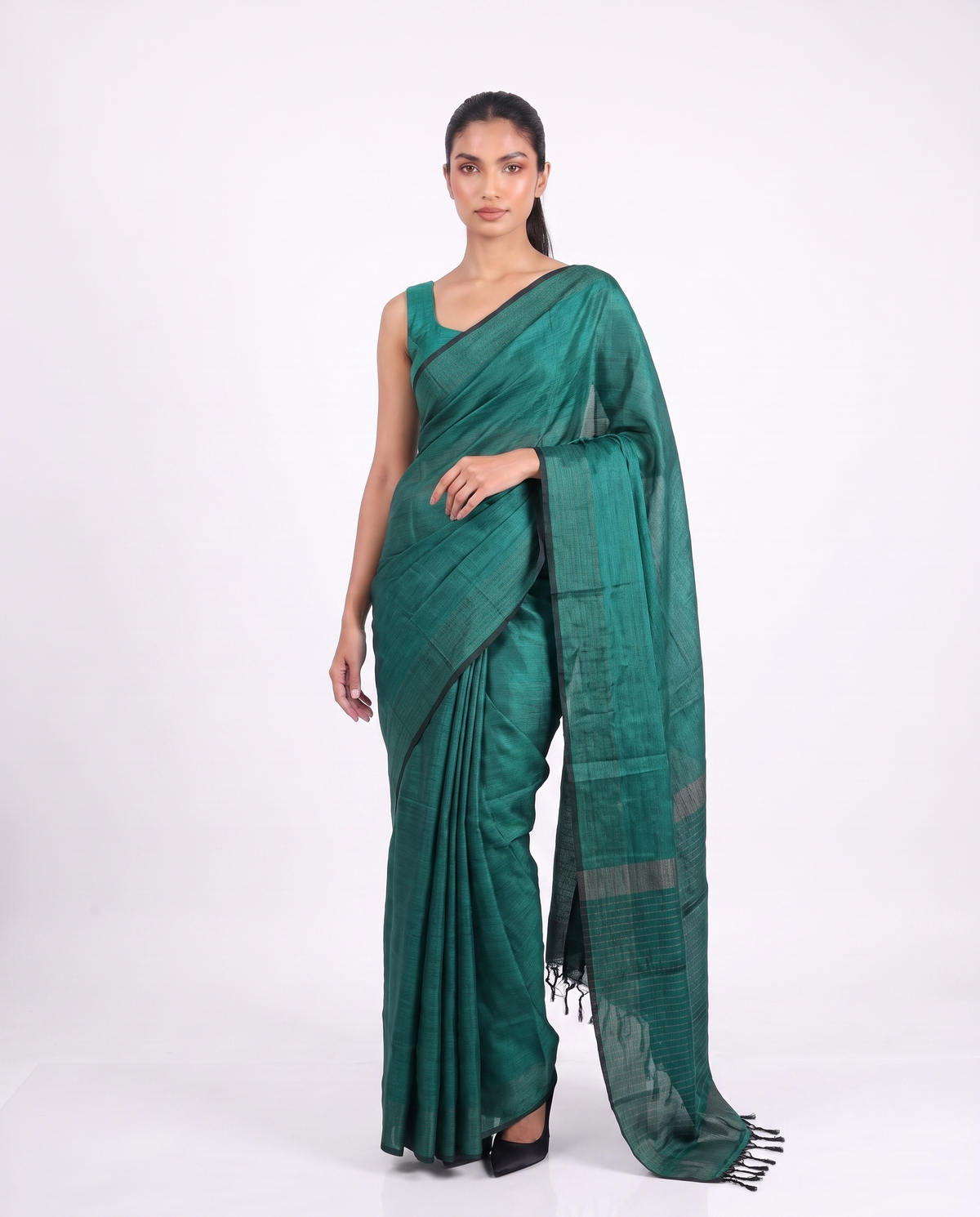 ETHNIC FUSION HANDLOOM SAREE