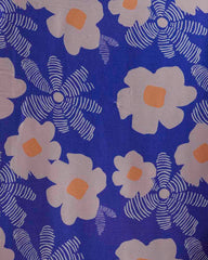 ETHNIC FUSION PRINTED SILK SAREE