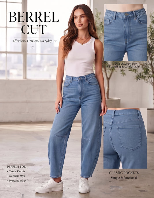 GIVO BARREL CUT DENIM