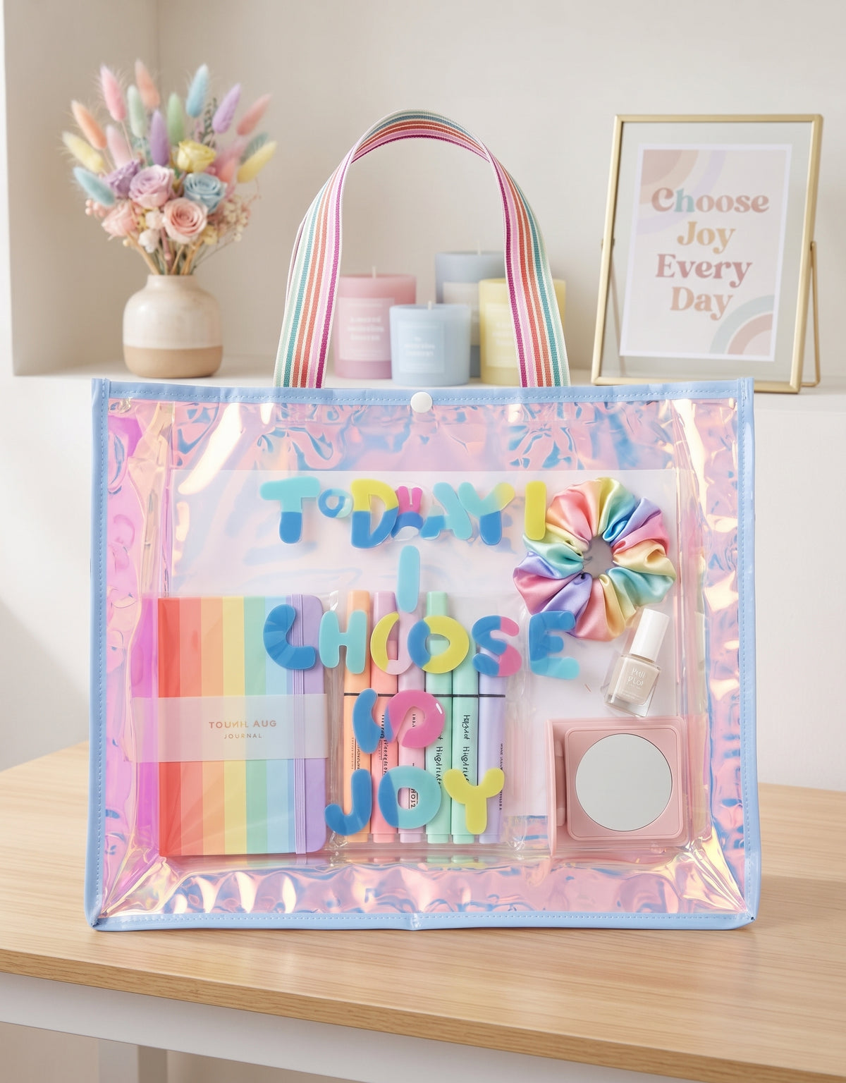 Holographic tote bag