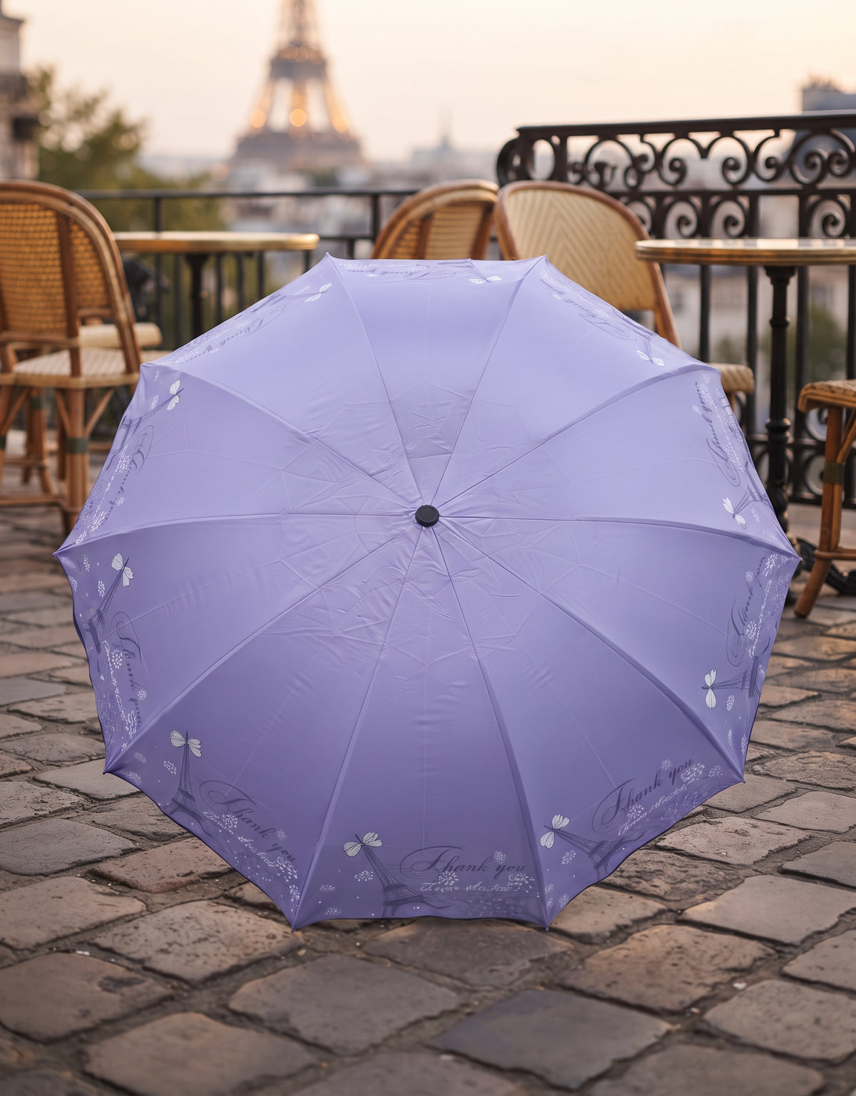 Printed 3 Folding Umbrella