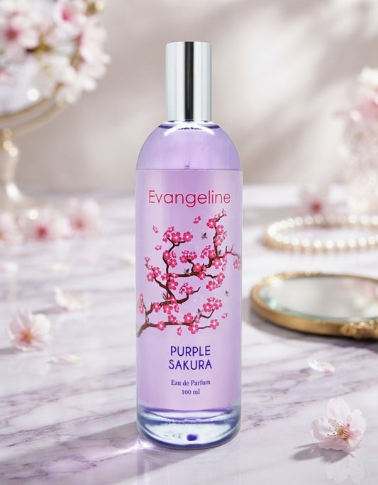 Evangeline Purple Sakura Eau De Toilette Natural Spray 100ml