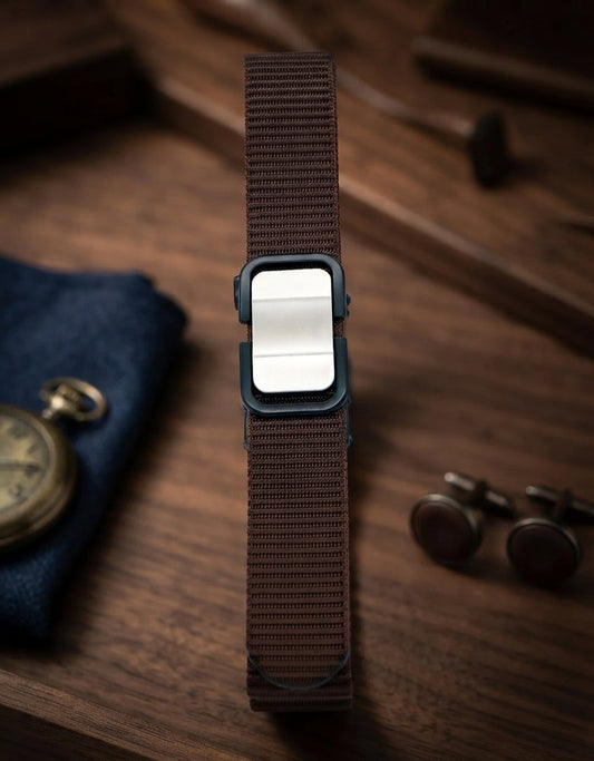 Men's Single Pin Buckle Nylon Belt