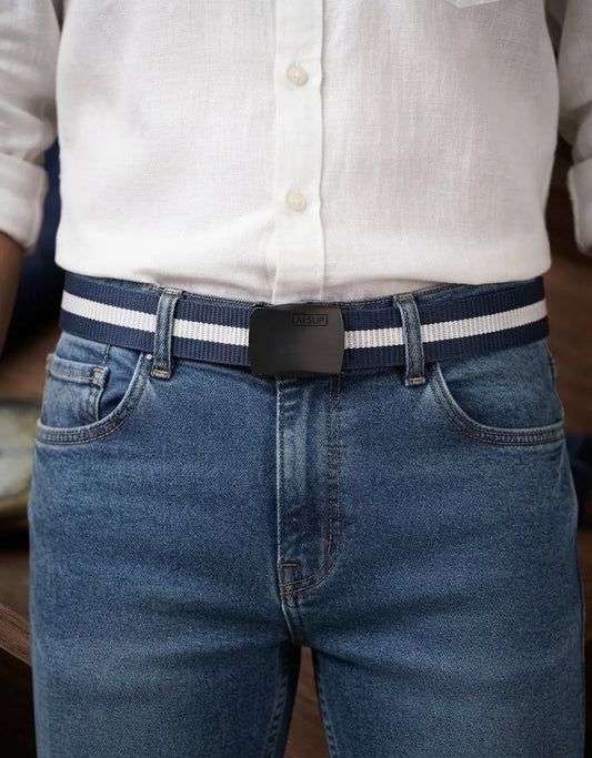 Men's Single Pin Buckle Nylon Belt