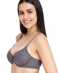 Amante Everyday Smooth Wired Bra - Steel Grey KB001
