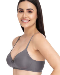 Amante Everyday Smooth Non-Wired Bra - Steel Grey KB004