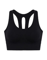 Women's padded cotton sports bra
