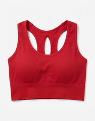 Women's padded cotton sports bra