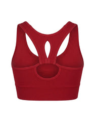 Women's padded cotton sports bra