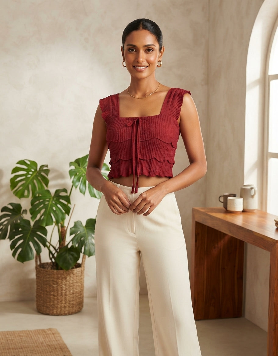 SLEEVELESS CROP TOP