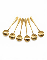 Gold Spoon Stainless Steel - 6pcs