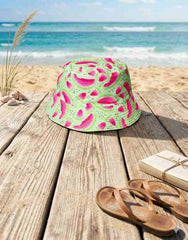 Ladies summer outdoor flat top hat